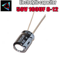 12PCS Higt quality 50V 100UF 8-12mm 100UF 50V 8*12 Electrolytic capacitor 2024 - buy cheap