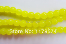 wholesale and retail beautiful 6mm Round Yellow Chalcedony Loose Beads Accessories Parts Fashion Jewelry Making Design 15" wj217 2024 - buy cheap