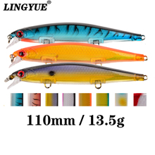 LINGYUE приманка для рыбной ловли с 3 крючками, 11 см, 13,5 г 2024 - купить недорого