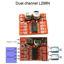 Controlador de Motor de CC de doble canal L298N, Mini módulo PWM, Control de velocidad superior 2024 - compra barato