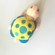 Плюшевая цепочка для ключей Money turtle, милые Креативные подвесные аксессуары для морских черепах, мини-мягкие игрушки с животными, брелки для ключей, подарки 2 шт./лот 2022 - купить недорого