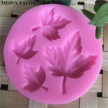 New Arrival Leaf Shaped 3D Silicone Cake Fondant mold, Cake Decoration tools, soap, Candle Moulds D095 2024 - buy cheap