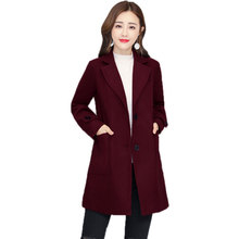 2020 Autumn Winter Women Wool Coat Fashion Long Woolen Coat Female Loose Casual Warm Coats Jackets Outwear Manteau Wool Coat 2024 - buy cheap