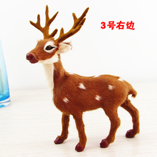 cute simulation deer toy lifelike right sika deer model gift15x21cm 2024 - buy cheap