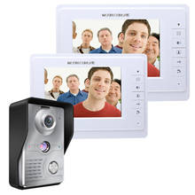 7 Inch Video Door Phone Doorbell Intercom Kit 1-camera 2-monitor Night Vision 2024 - buy cheap