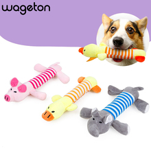 Wageton, пищащие игрушки для домашних животных, прочный звук, щенок, игра, жевание, укус, тренировочная полоса, игрушка для собак, куклы, аксессуары для маленьких средних собак 2024 - купить недорого