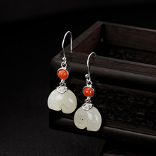 2019 Earrings For Women Fashion Trendy Style Female Elegant Female Natural Jade Drop Earrings Jewelry Factory Wholesale Price 2024 - buy cheap