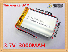 Li-po-Batería de polímero de litio de 3,7 V, 984266 mah, MP3, MP4, MP5, juguetes pequeños, 1 unids/lote 2024 - compra barato