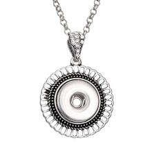 Colar com pingente de cristal 18mm, joias de pressão colares boêmicos para mulheres 2024 - compre barato