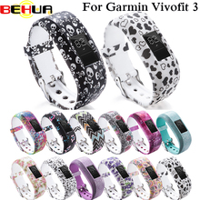 Ремешок для часов Garmin Vivofit 3, сменный Силиконовый браслет с металлической пряжкой для Garmin Vivofit 3, цветной браслет 2024 - купить недорого