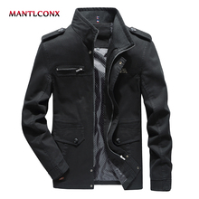 MANTLCONX повседневная мужская куртка 2020 Весенняя модная мужская куртка с воротником-стойкой мужские куртки и пальто Мужская Брендовая верхняя одежда мужская одежда 2024 - купить недорого