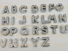 Contas do alfabeto frete grátis, pingentes de contas de couro para pulseira de liga de cristal misto fit faça você mesmo 2024 - compre barato