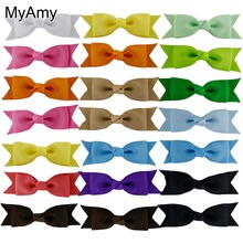 MyAmy 40pcs/lot grosgrain ribbon boutique hair bows pinwheel bow WITHOUT clips for headbands DIY hair accessories 2024 - buy cheap
