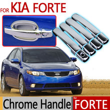 For KIA Forte 2009-2013 Chrome Trim Exterior Door Handle Covers 2010 2011 2012 Sedan Hatchback Accessories Stickers Car Styling 2024 - buy cheap