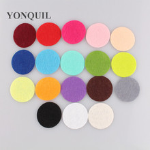 Free shipping many color 3.0cm  Round Felt accessory patch circle felt pads,DIY flower material $7.88/LOT,1000PCS/LOT 2024 - buy cheap