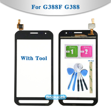 Высокое качество 4,8 "для Samsung Galaxy Xcover 3 G388 G388F сенсорный экран дигитайзер Датчик внешняя стеклянная линза Панель черный белый + трек 2024 - купить недорого