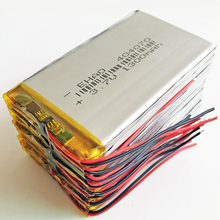 Batería recargable li-po de polímero de litio, 3,7 V, 1300mAh, para libros electrónicos, portátil, tableta, PC, 10 Uds. 2024 - compra barato