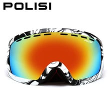 POLISI Double Layer Large Spheral Lens Ski Goggles Polarized Anti-Fog Skiing Eyewear Outdoor Anti-Fog Snowboard Snow Glasses 2024 - buy cheap