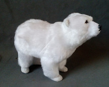 Simulação bonito de urso polar 20x17cm, modelo de urso de polietileno & furs em pé, adereços de decoração para casa, presente de modelo d290 2024 - compre barato