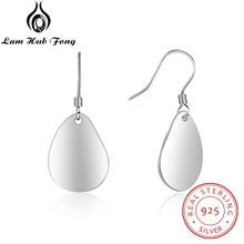 925 Sterling Silver Mirrored Metallic Earrings for Women Minimalist Dangle Drop Earrings S925 Silver Jewelry (Lam Hub Fong) 2024 - buy cheap