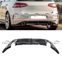  Car Styling Carbon Fiber Rear Lip Bumper Spoiler Diffuser for Volkswagen Golf 7 GT&I only Single Exhaust Tips 2024 - buy cheap