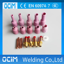 19pcs TIG Torch Accessories Kit  Long Ceramic Cup Nozzle  Collet Body Fit TIG Welding Torch SR WP 17 18 26 2024 - buy cheap