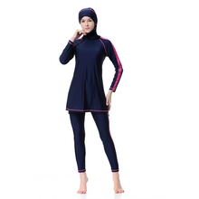 Women Swimwear Hijab Swimsuit Full Cover Islamic Beachwear Plus Size Modesty Burkinis Muslim 2024 - buy cheap