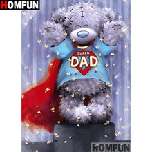 HOMFUN Full Square/Round Drill 5D DIY Diamond Painting"Cartoon bear"Embroidery Cross Stitch 3D Home Decor Gift A10107 2024 - buy cheap