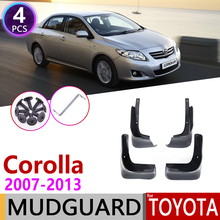 Para Toyota Corolla Altis E140 2007 ~ 2013 Fender Mud Flaps Mudflap Respingo Guarda Flap Paralama Acessórios 2008 2009 2010 2011 2012 2024 - compre barato