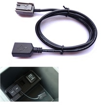 BBQ @ FUKA-Cable de puerto USB hembra para coche, adaptador AUX compatible con Honda Civic CR-V Accord, 2008-2015 en adelante, 90cm, nuevo 2024 - compra barato