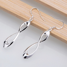 silver palted  earrings , silver fashion jewelry , digital shiny simple  /ikvarcca hyiaqppa LQ-E233 2024 - buy cheap