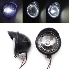 Luz LED antiniebla negra para motocicleta, punto de paso, Ojo de Ángel, para Honda, Suzuki, Kawasaki y Yamaha 2024 - compra barato