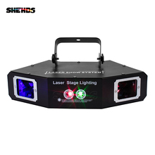 Four Eyes Red Green Blue Sector Scan Gobo Laser DMX512 Stage Effect Lighting Good For DJ Disco Party Wedding Decoration And Bar 2024 - buy cheap