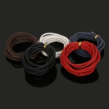 2meters/lot new fashion genuine braided leather cords 4mm Jewelry Round For DIY Jewelry Making Fit Necklace&Bracelet wholesale 2024 - buy cheap