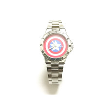 Relojes de acero de Capitán América para niños, cronógrafo de cuarzo, informal, regalo para niños, novedad 2024 - compra barato