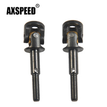 AXSPEED 2 Pcs Metal Hard Steel CVD Drive Shaft Steering Shafts for D90 II 1/10 RC Crawler Car Upgrade Parts 2024 - buy cheap