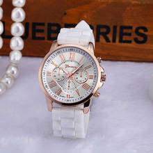 2019 New Casual Geneva Women Watches Bracelets Roman Numerals Silicone Jelly Gel Quartz Analog Wrist Watch Men Clock Reloj Mujer 2024 - buy cheap