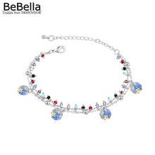 BeBella, Кристальный браслет с кристаллами Swarovski, модные ювелирные изделия для женщин и девочек, Рождественский модный подарок на день рождения 2024 - купить недорого