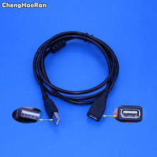 ChengHaoRan USB удлинитель Кабель Супер Скоростной USB 2,0 кабель штекер-гнездо Синхронизация данных USB 2,0 удлинитель шнур Удлинитель кабель 2024 - купить недорого
