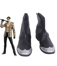 Yakuza Goro Majima Cosplay Boots Black Shoes Halloween Carnival Party Cosplay Custom Made 2024 - buy cheap