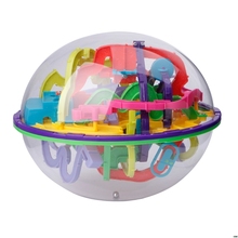 New 299 Barriers 3D Magic Intellect Ball Balance Maze Game Puzzle Globe Toy Kid Gift 2024 - buy cheap
