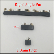 2*10 2x10 2*11 2x11 2*12 2x12 Pin 20P 22P 24P 2.0mm Pitch 6.35mm Height Female Connector Double Row Right Angle Pin Header Strip 2024 - buy cheap