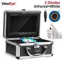 ViewEye-2 diodos infrarrojos IR, blanco brillante, LED, buscador de peces, cámara de pesca submarina, 7 pulgadas, 1000TVL, Vídeo impermeable, pesca en hielo 2024 - compra barato