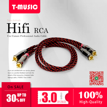 1 Pair Male to Male HiFi Audio RCA Cable / Thickened Wall Budweiser Connector + Canare Professional Broadcast Cable 2024 - buy cheap