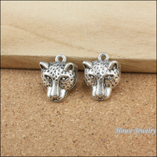 60pcs Charms vintage Leopard head  Pendant Tibetan silver Zinc Alloy Fit Bracelet  Necklace DIY Metal Jewelry Findings 2024 - buy cheap