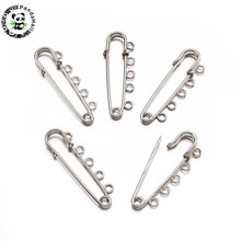 5pcs Platinum Color Iron Kilt Pins for DIY Jewelry about 16mm wide, 50mm long, Hole: 3mm 2024 - buy cheap