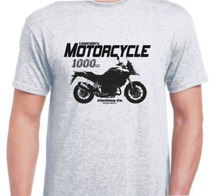 Японская Классическая мотоциклетная футболка Dl1000 с V-образным вырезом, вдохновленная мотоциклом, новинка 2019, модная повседневная хлопковая футболка из чистого хлопка с круглым вырезом 2024 - купить недорого