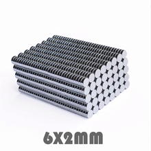 50/100/200pcs N35 Neodymium magnet 6x2mm Super strong round powerful magnet permanent neodymium N35 magnetic Rare Earth disc 2024 - buy cheap