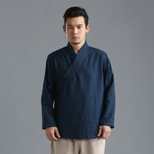 Roupa chinesa tradicional masculina, roupa masculina tradicional chinesa para homens fantasia oriental ta213 2024 - compre barato