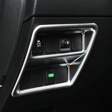 ABS Matte/Carbon fibre For Nissan Pathfinder 2014-2020 accessories Car Headlamps Adjustment Switch Cover Trim car styling 1pcs 2024 - buy cheap